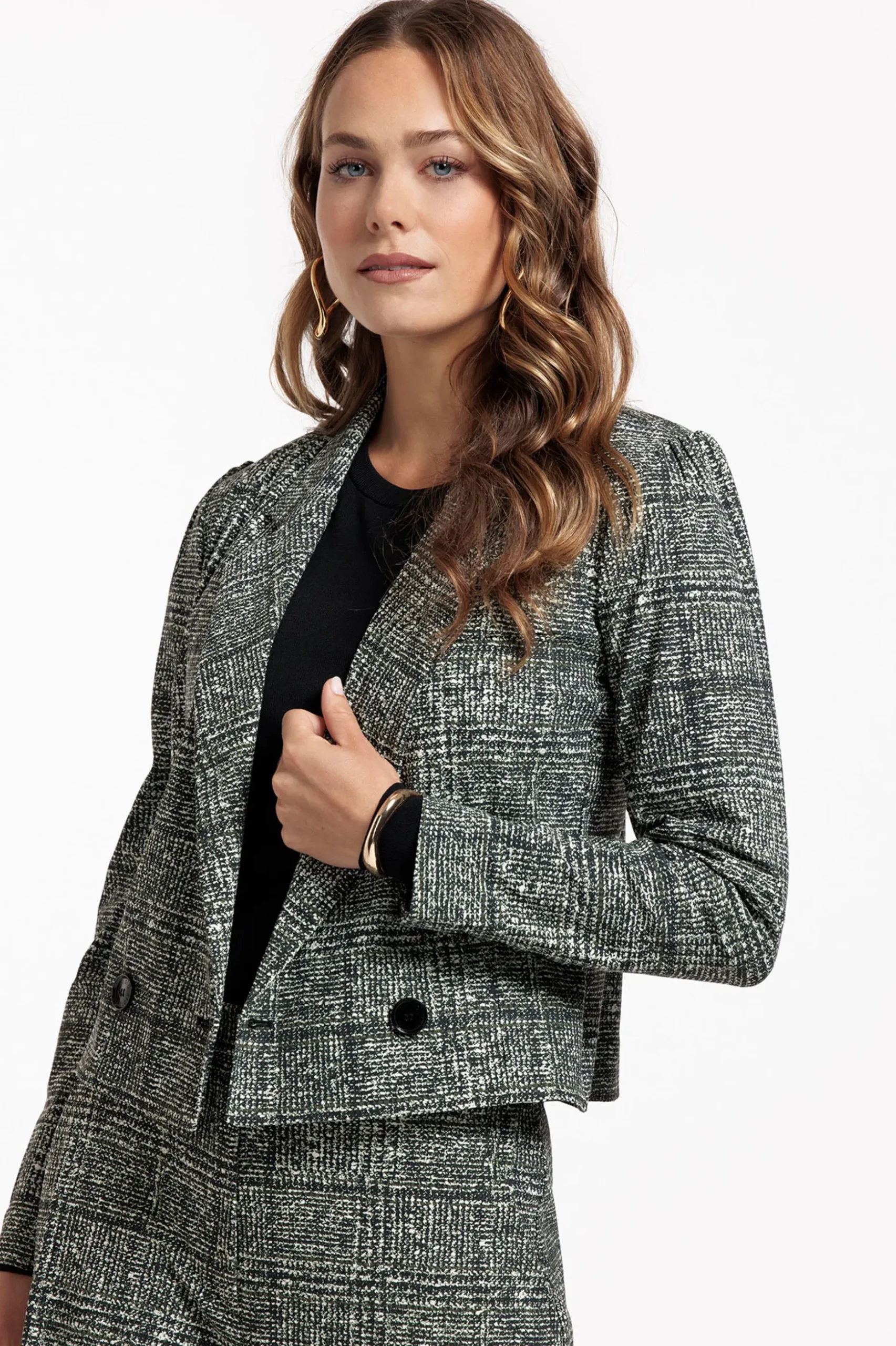 Ocea check blazer - black/kit