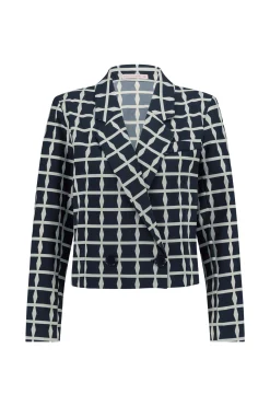 Ocean squares blazer - dblue/kit