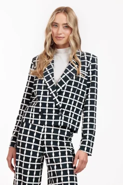 Ocean squares blazer - dblue/kit