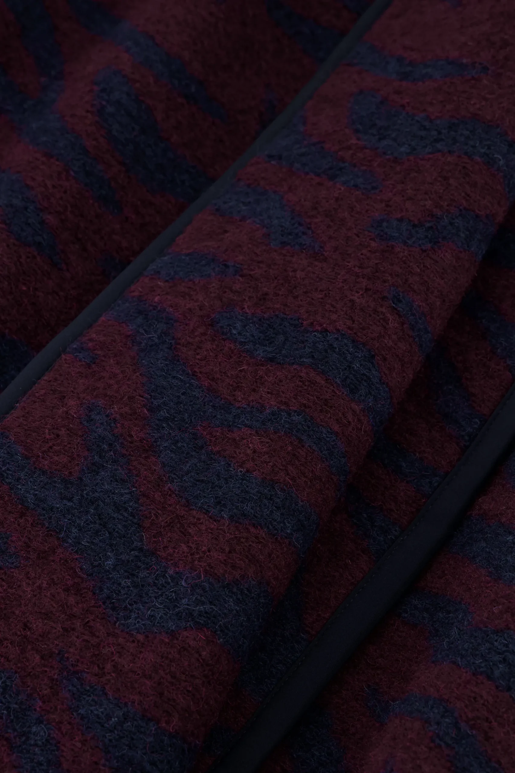 Oralee wool zebra jacket - dark blue/blackberry