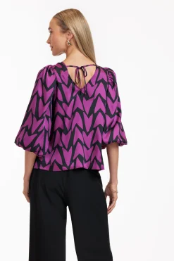 Philou 2way love top - black/magenta