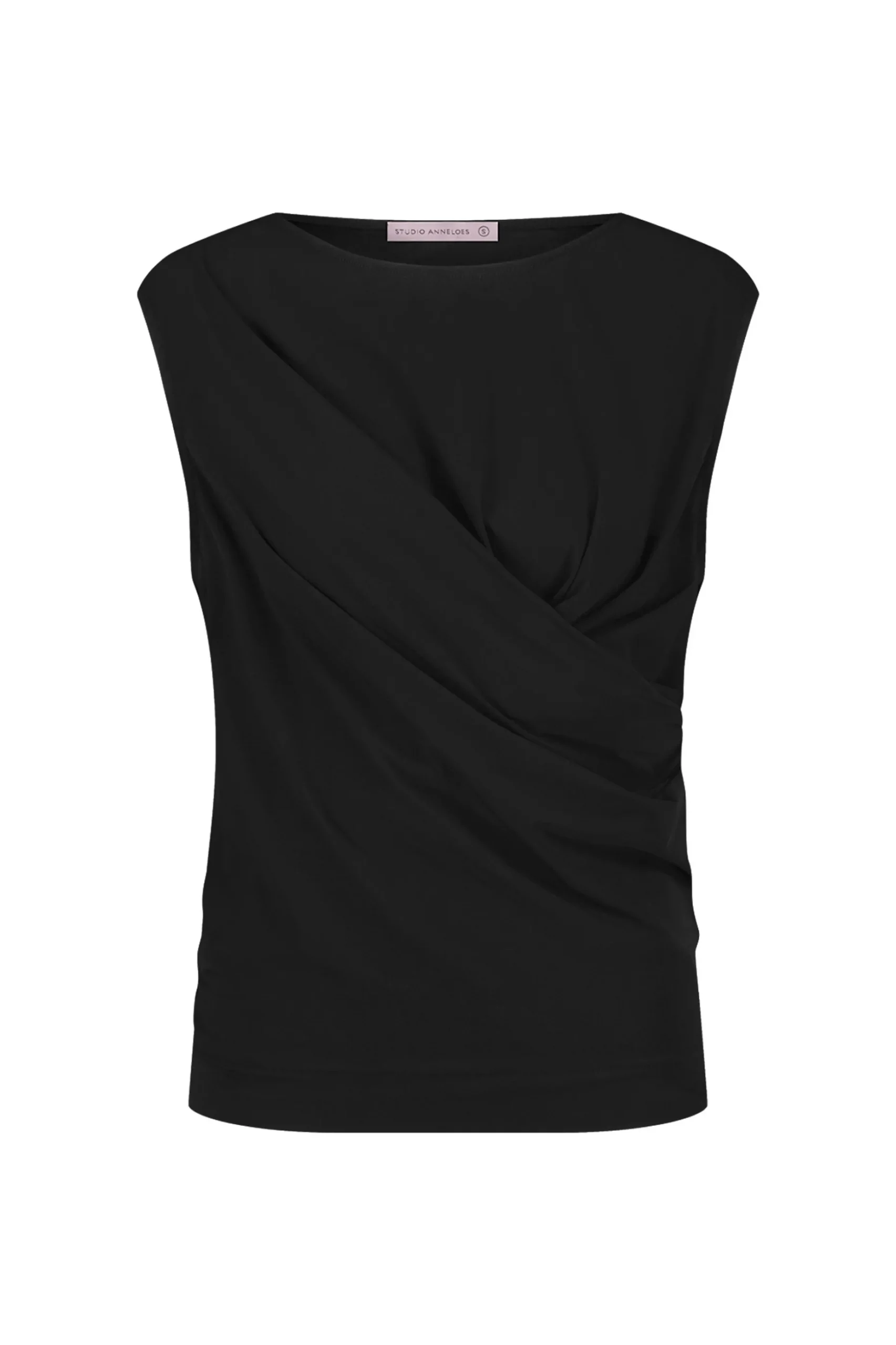 Pien knot top - black
