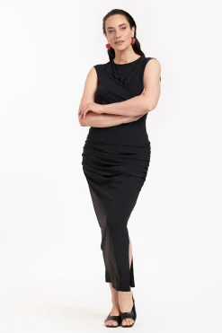 Pien knot top - black