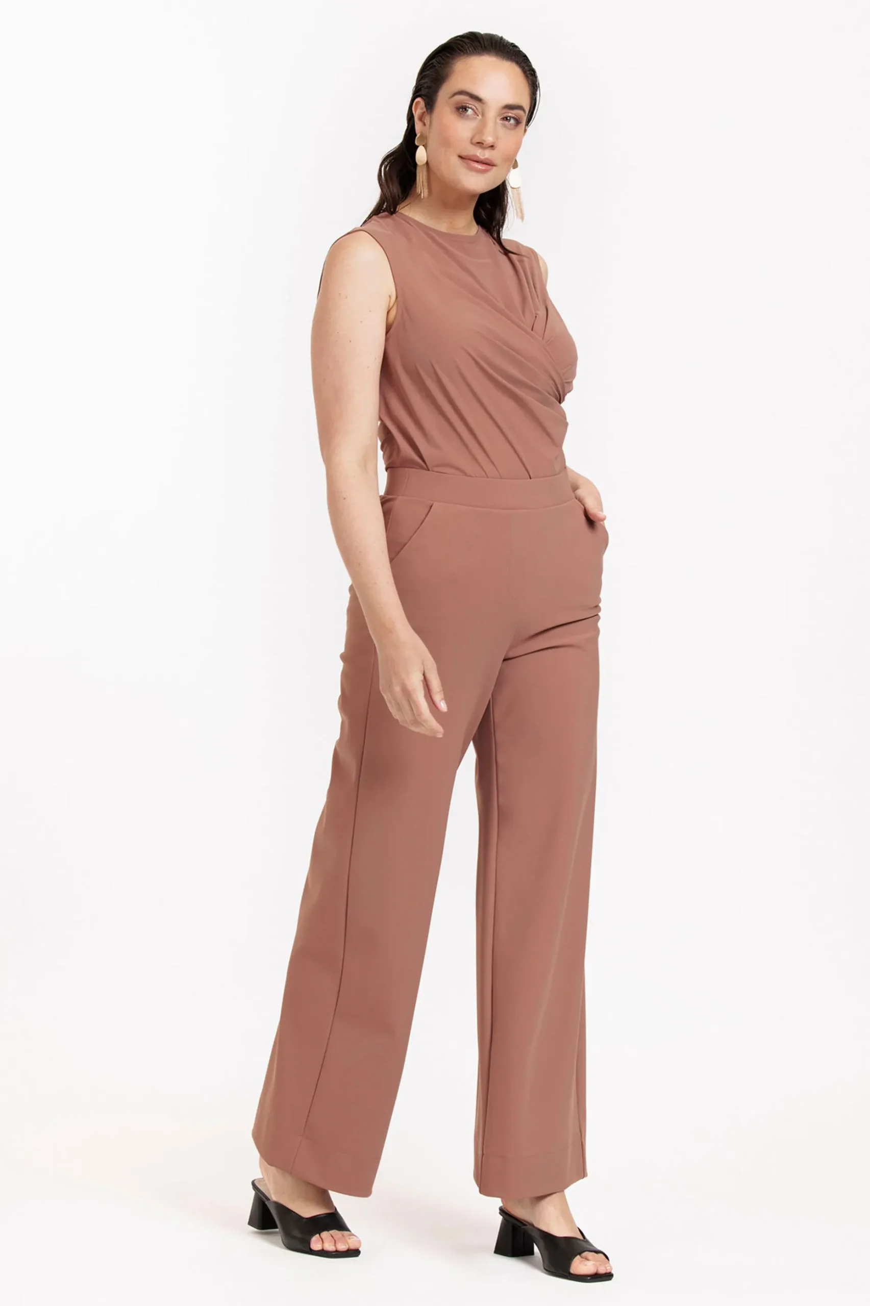 Pien knot top - chocolate