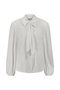 Poppy bow blouse - off white