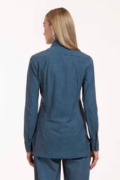 Poppy denim blouse - jeans