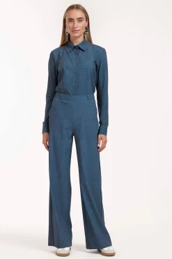 Poppy denim blouse - jeans