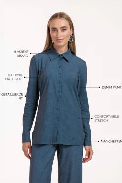 Poppy denim blouse - jeans