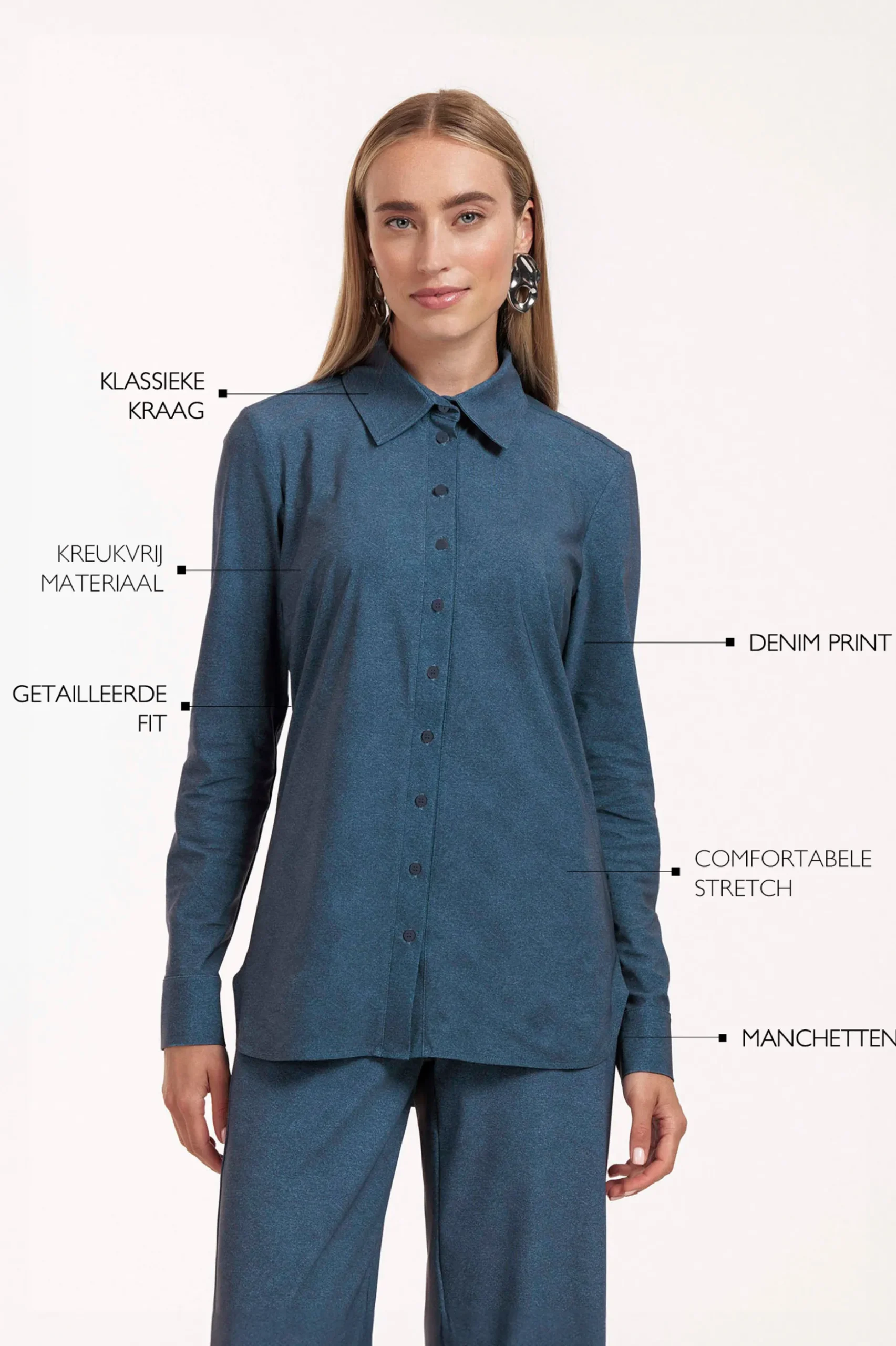 Poppy denim blouse - jeans