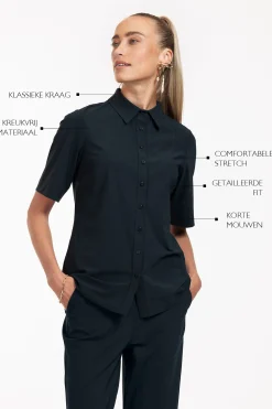 Poppy SSL shirt - dark blue
