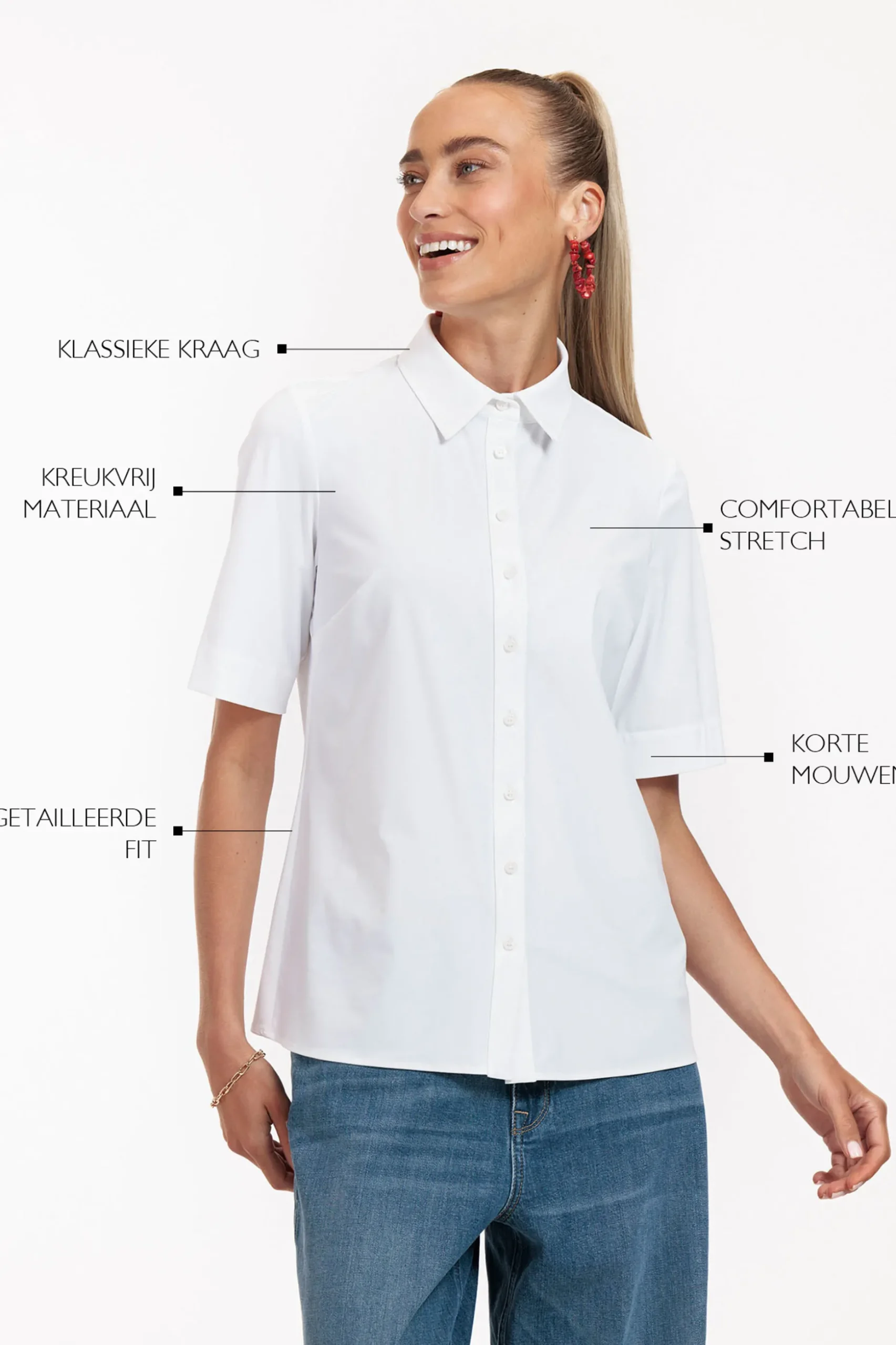 Poppy SSL shirt - white