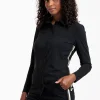Poppy tape shirt - black