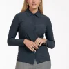 Poppy western shirt - antraciet