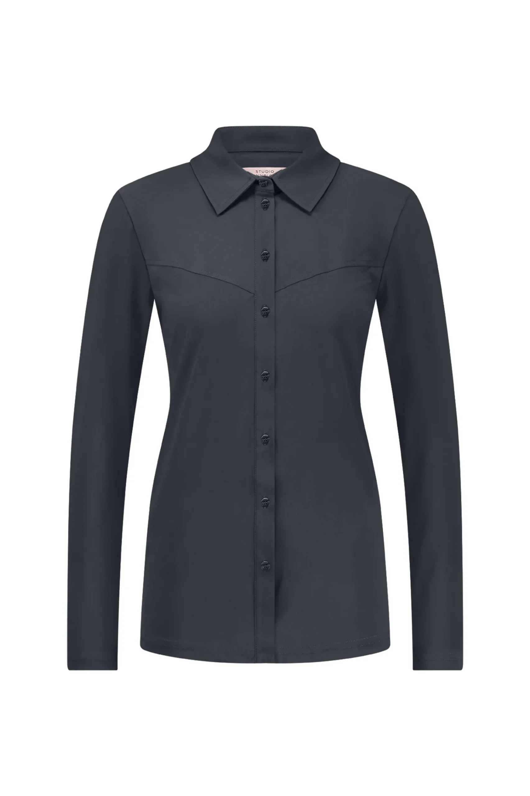 Poppy western shirt - antraciet