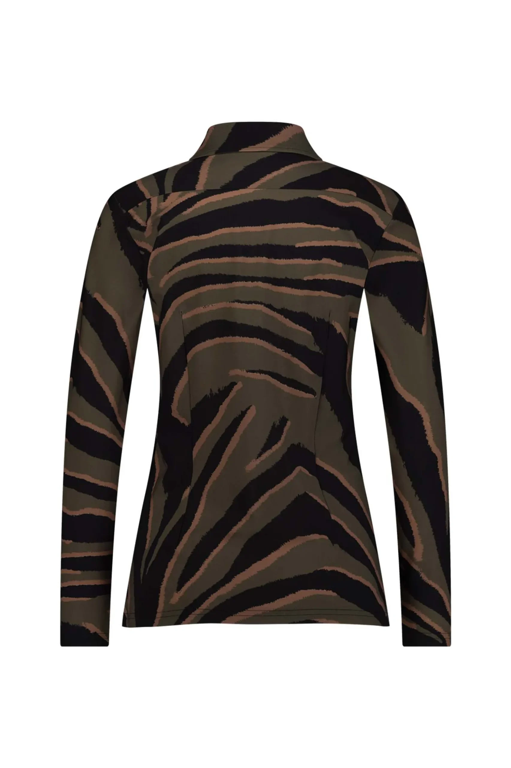 Poppy zebra shirt - black/new army