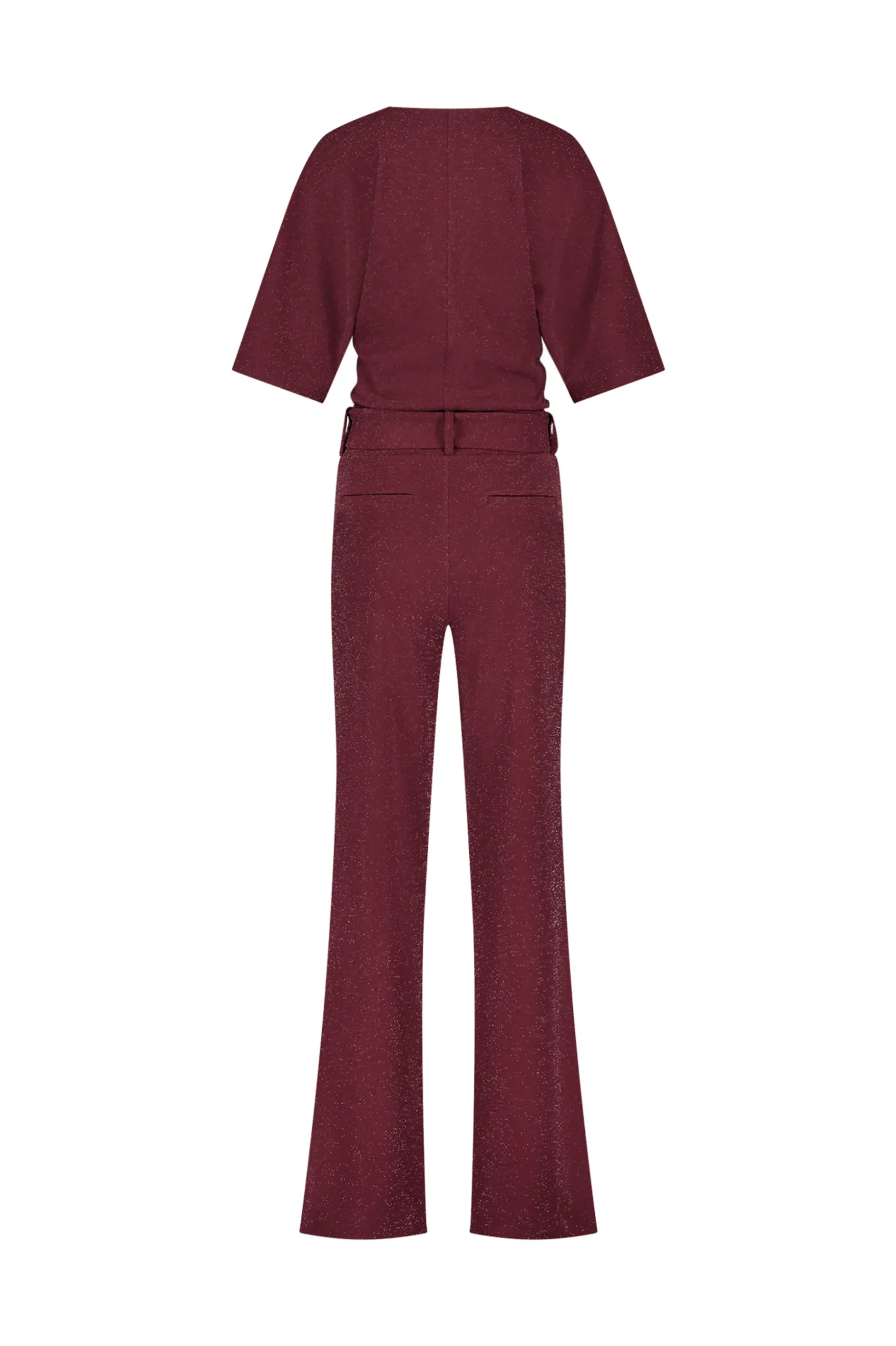 Primrose sparkle jumpsuit - merlot