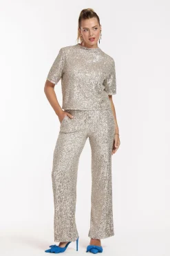 Princess sequins top - gold