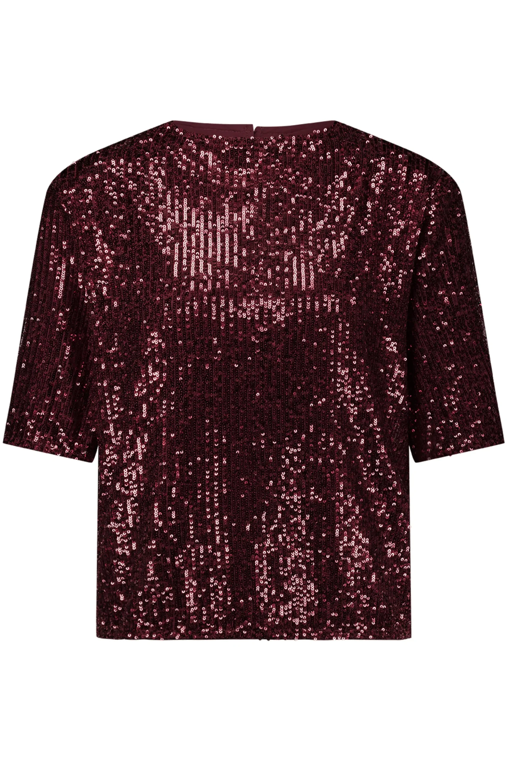 Princess sequins top - merlot