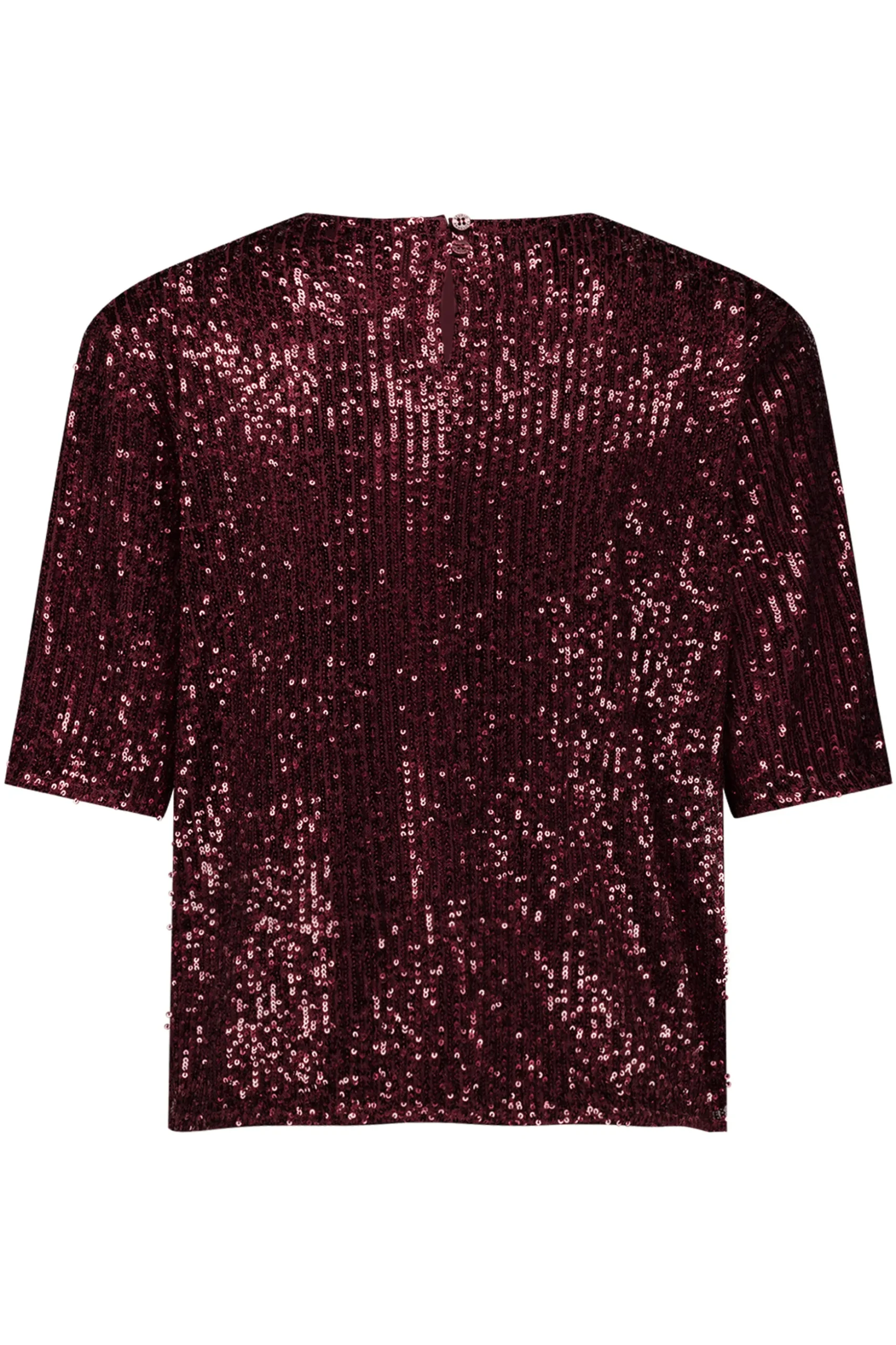 Princess sequins top - merlot