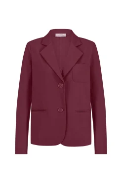 Rana bonded blazer - merlot