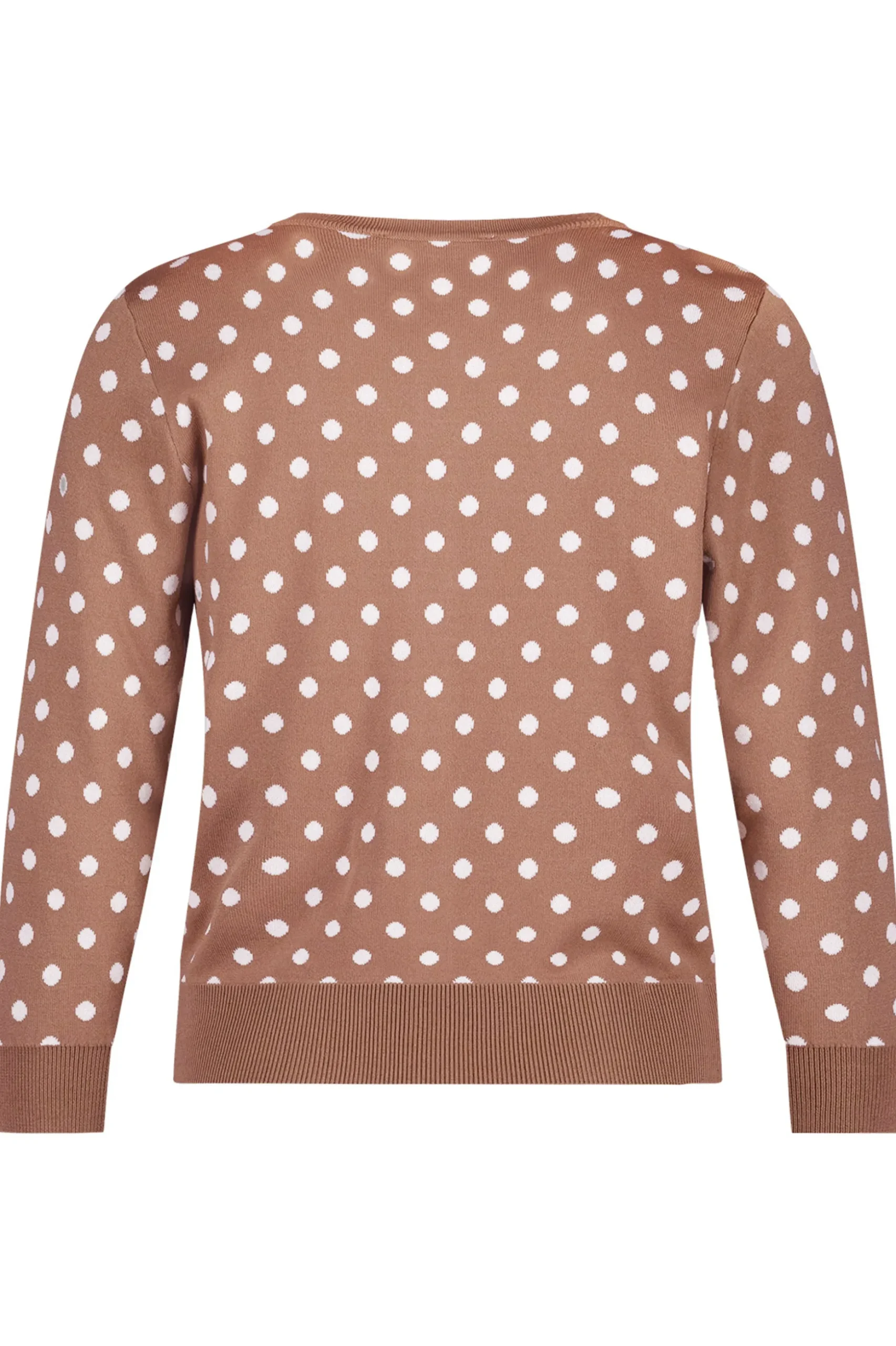 Renate dot cardigan - chocolate/Kit