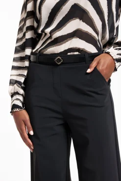 Reversible ornament belt - Cognac/black