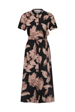 Robin flower dress - black/chocolate