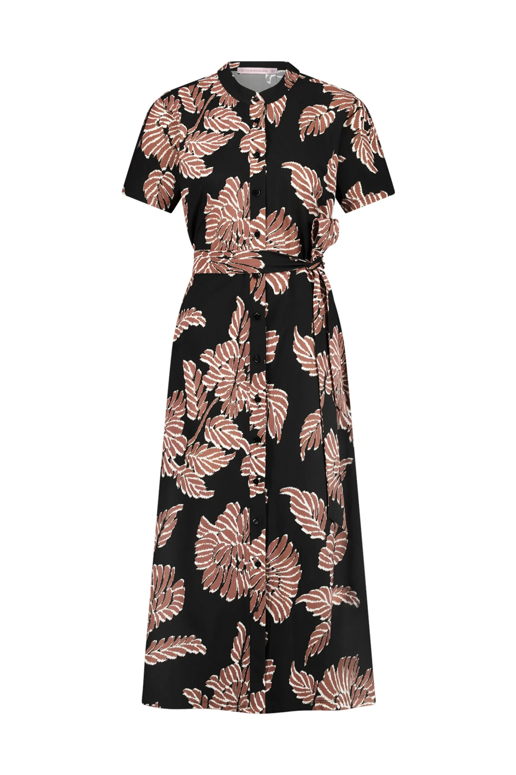Robin flower dress - black/chocolate