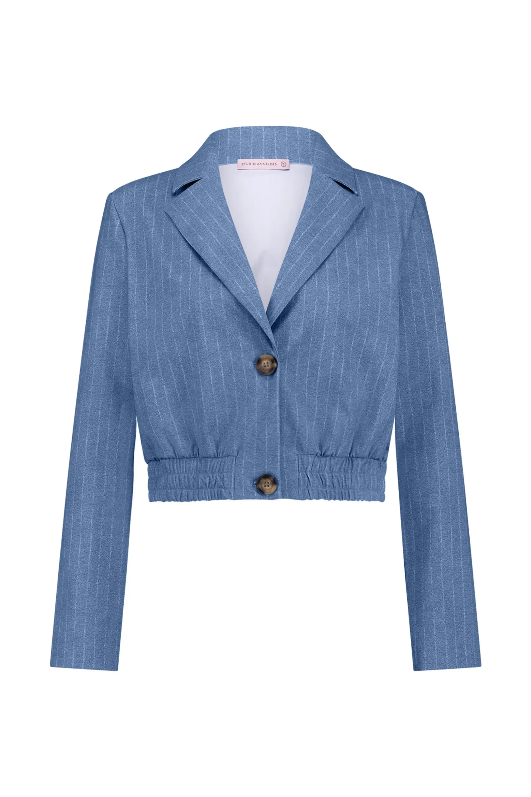 Ruby pinstripe blazer - denim blue