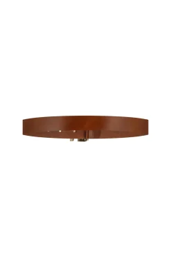 SA buckle belt - cognac