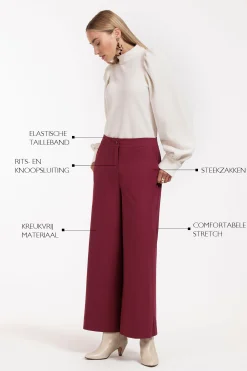 Sabine trousers - merlot