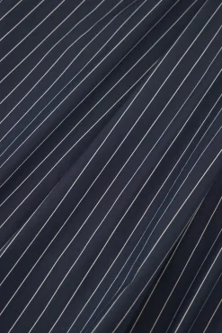 Sammie poplin stripe blouse - dark blue/off white