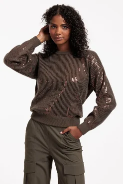 Shelby sequins pullover - new army