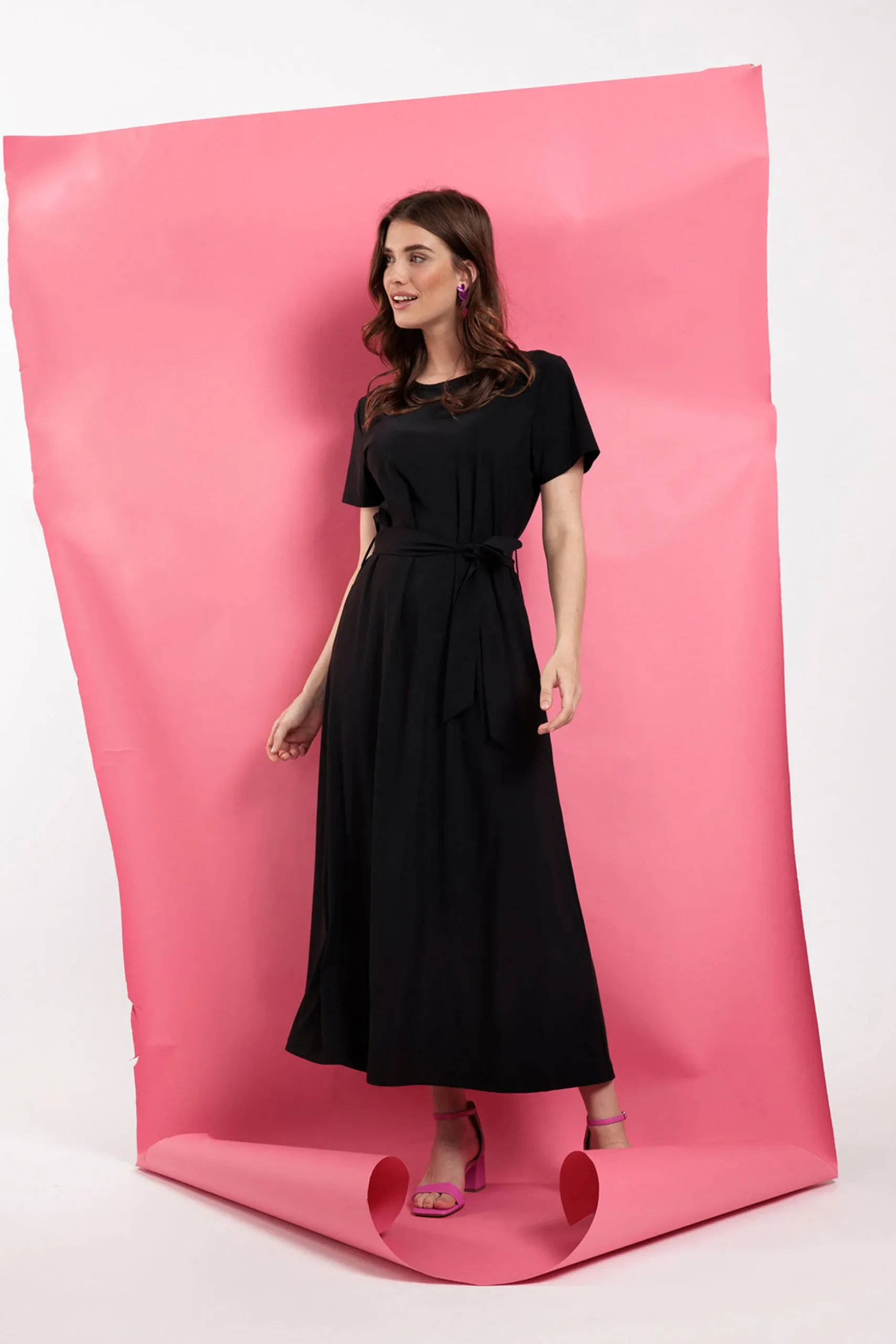 Sigrid sl dress - black