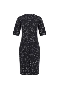 Simplicity irr dot dress - black/off white