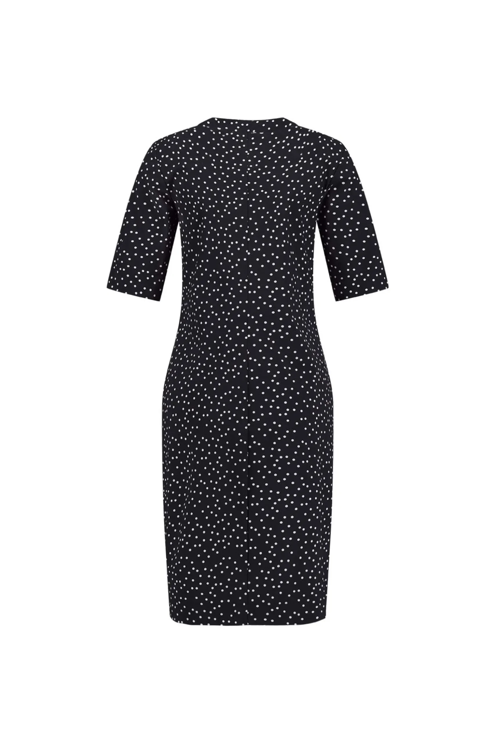 Simplicity irr dot dress - black/off white