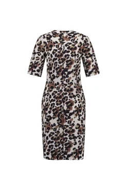 Simplicity leopard dress - kit/chocolate