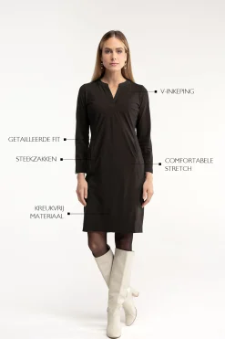Simplicity long sleeve dress - espresso