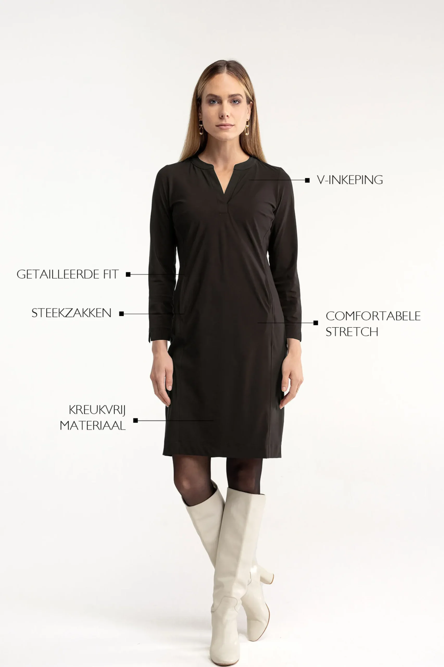 Simplicity long sleeve dress - espresso