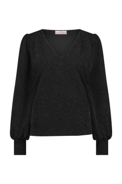 Sophie sparkle top - black