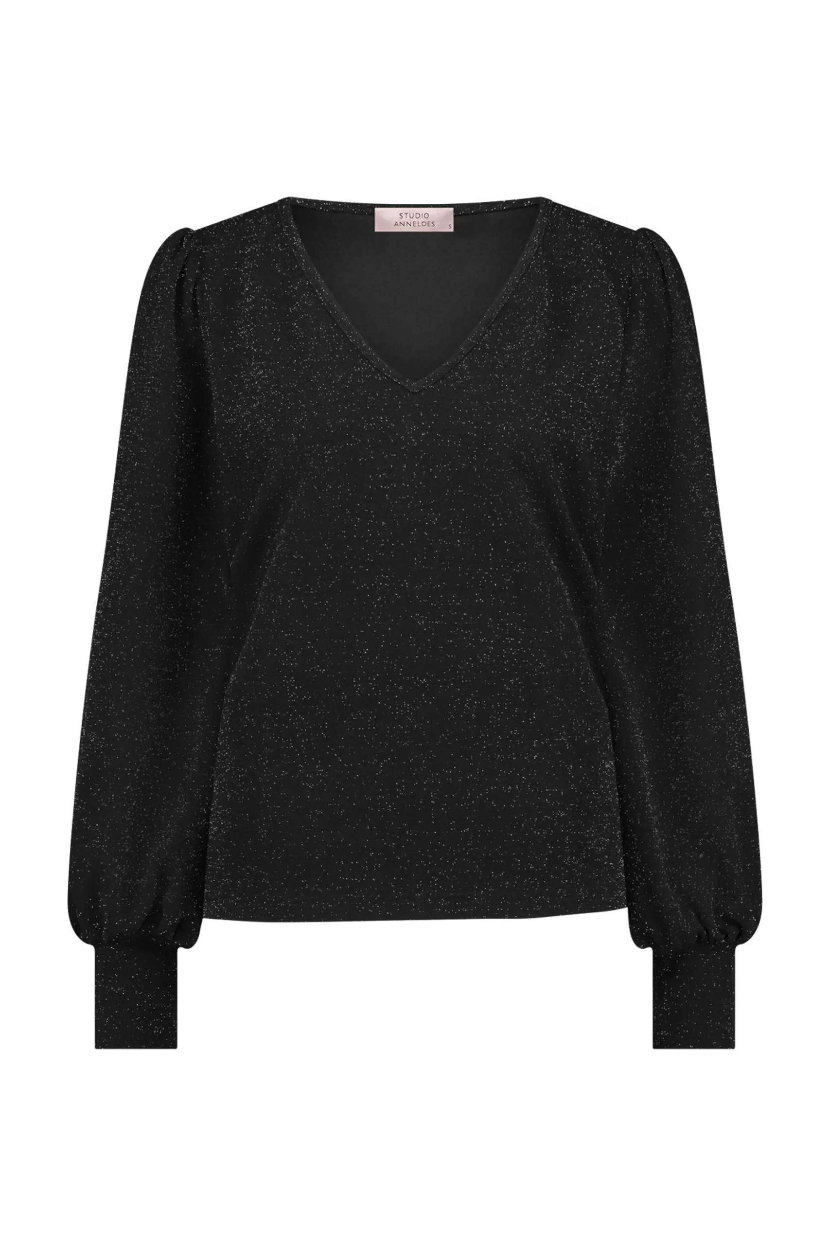 Sophie sparkle top - black