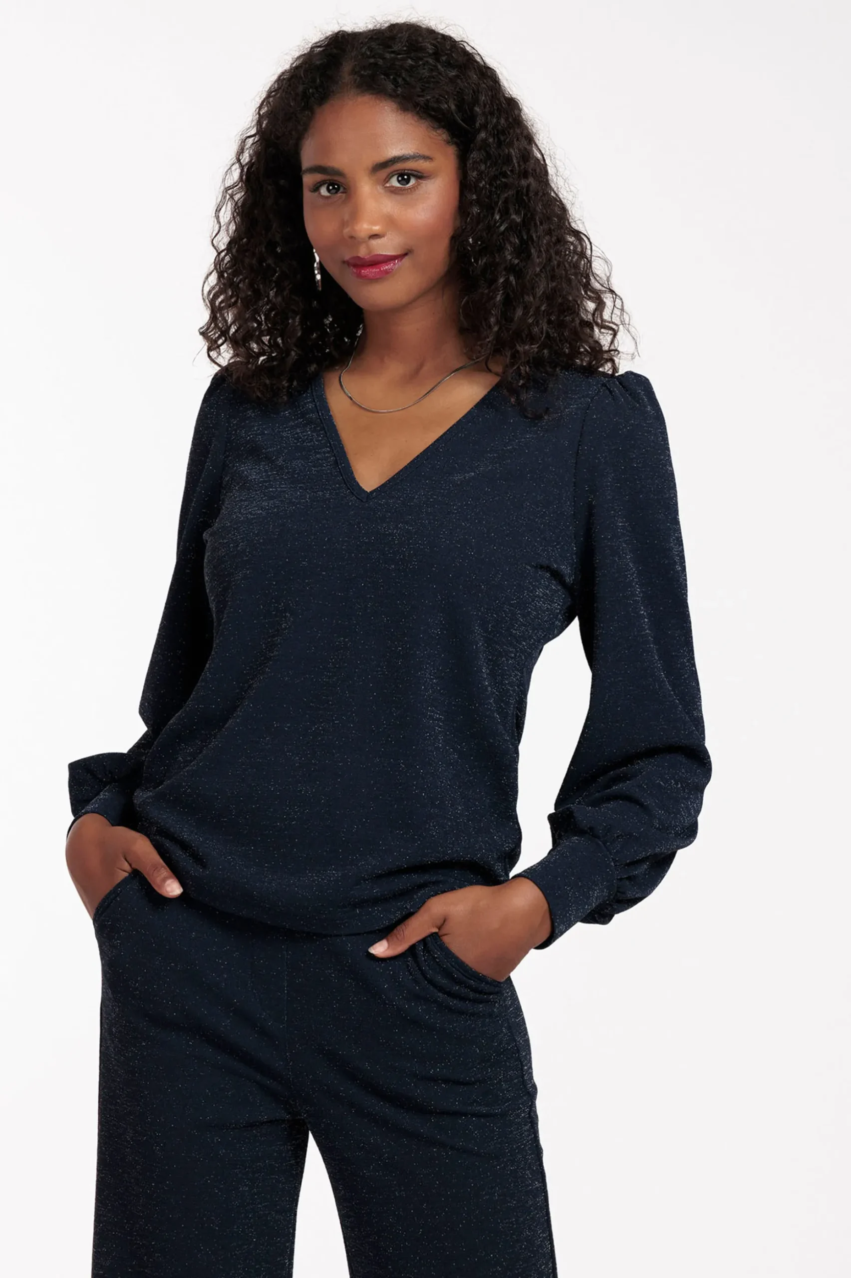 Sophie sparkle top - dark blue