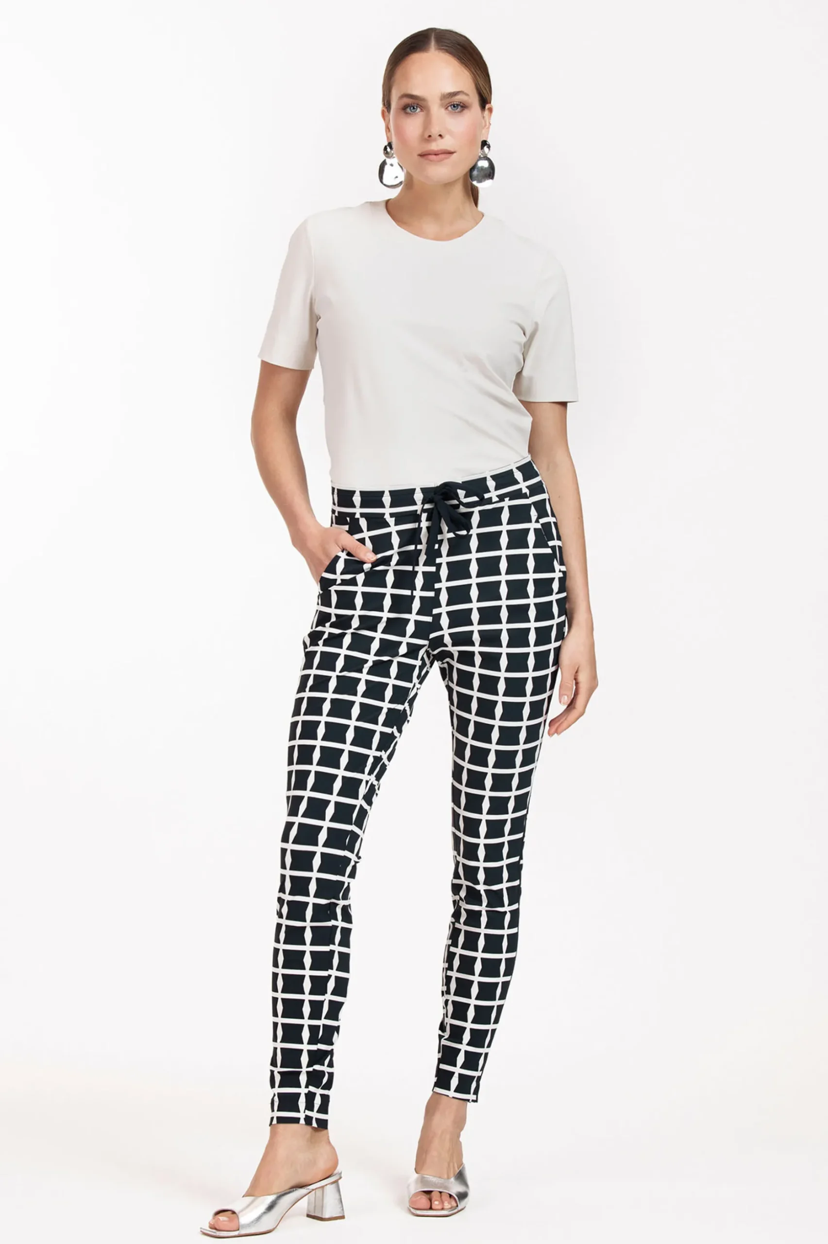 Stairdown squares trousers - dblue/kit