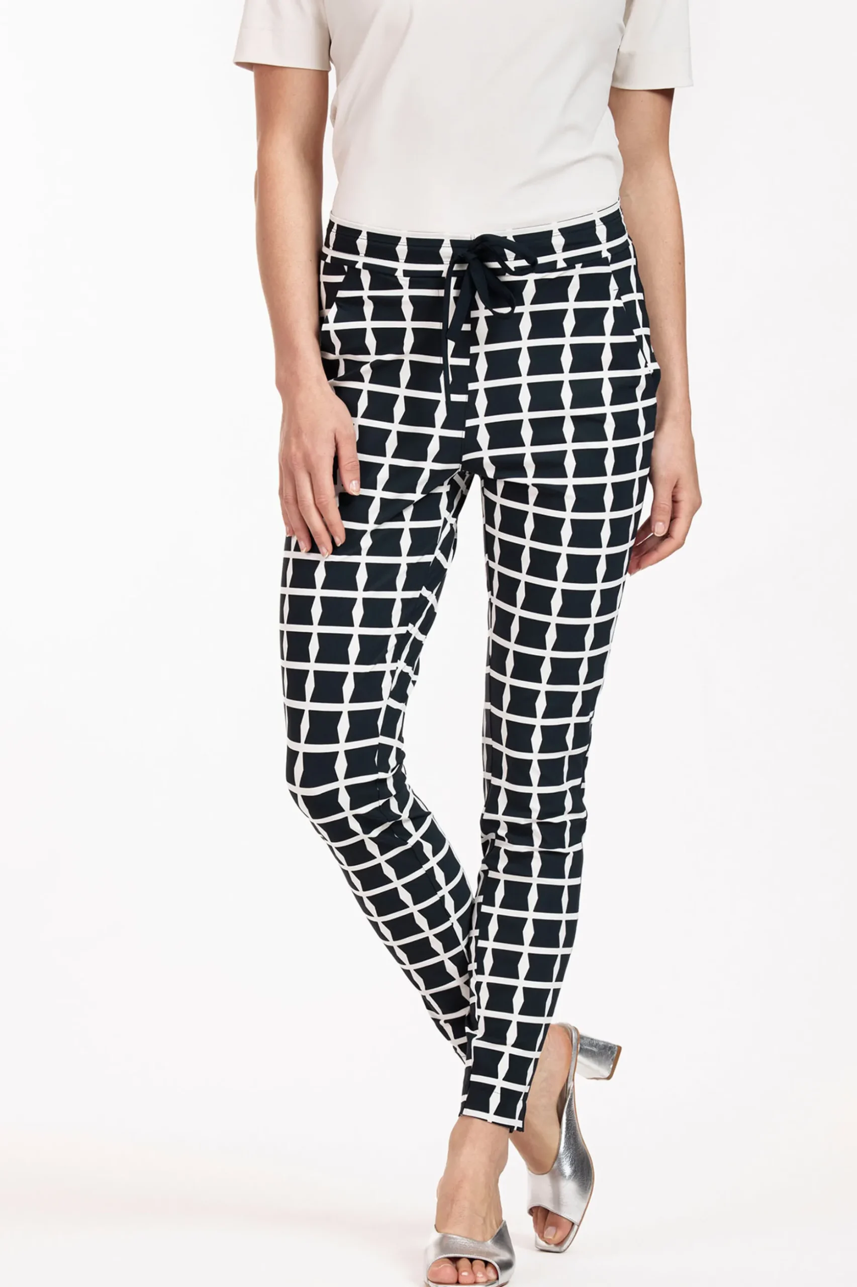 Stairdown squares trousers - dblue/kit