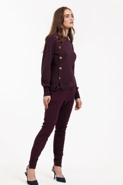 Stairdown trousers - blackberry