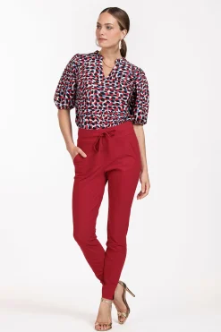 Stairdown trousers - dark red