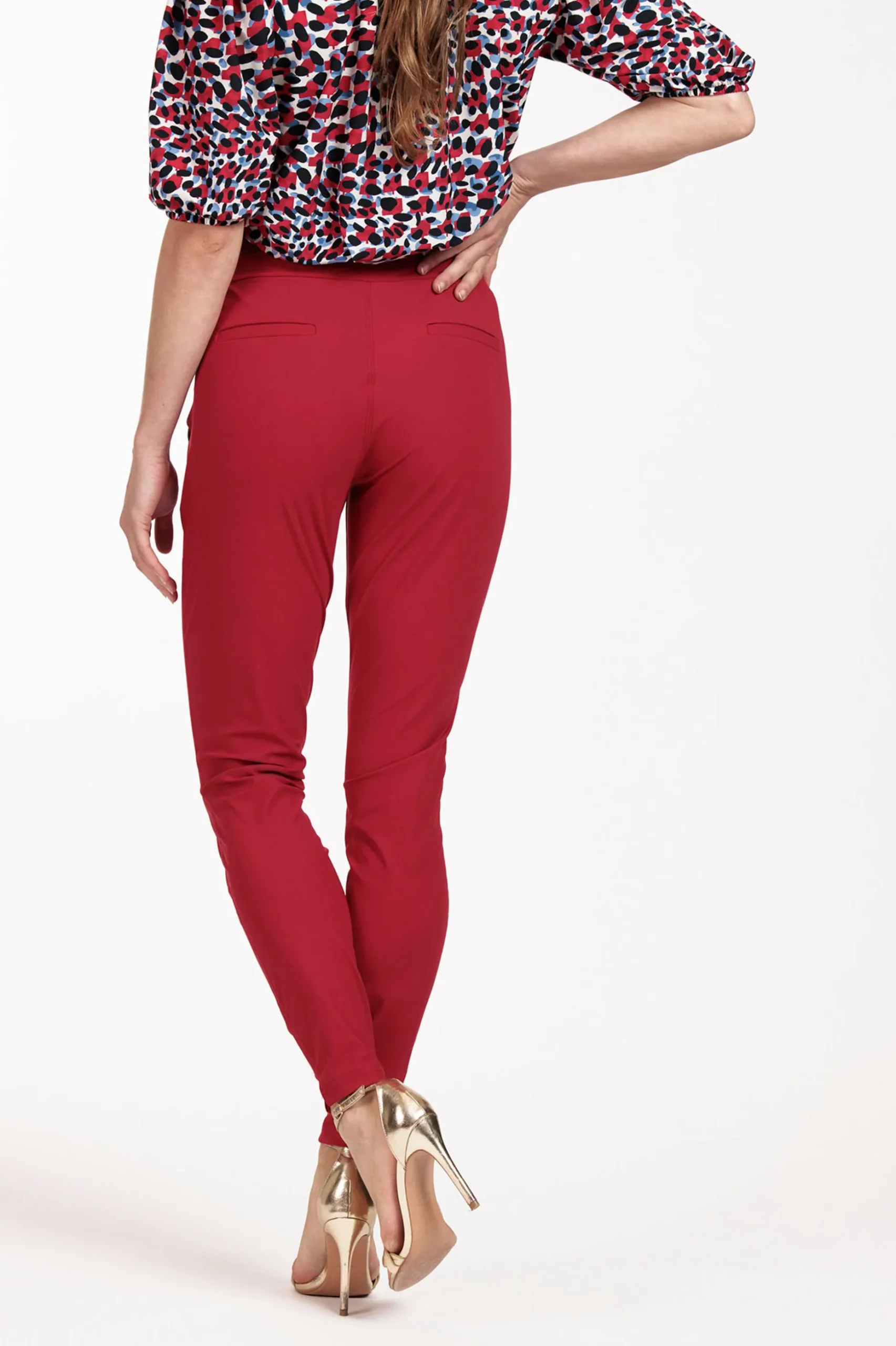 Stairdown trousers - dark red