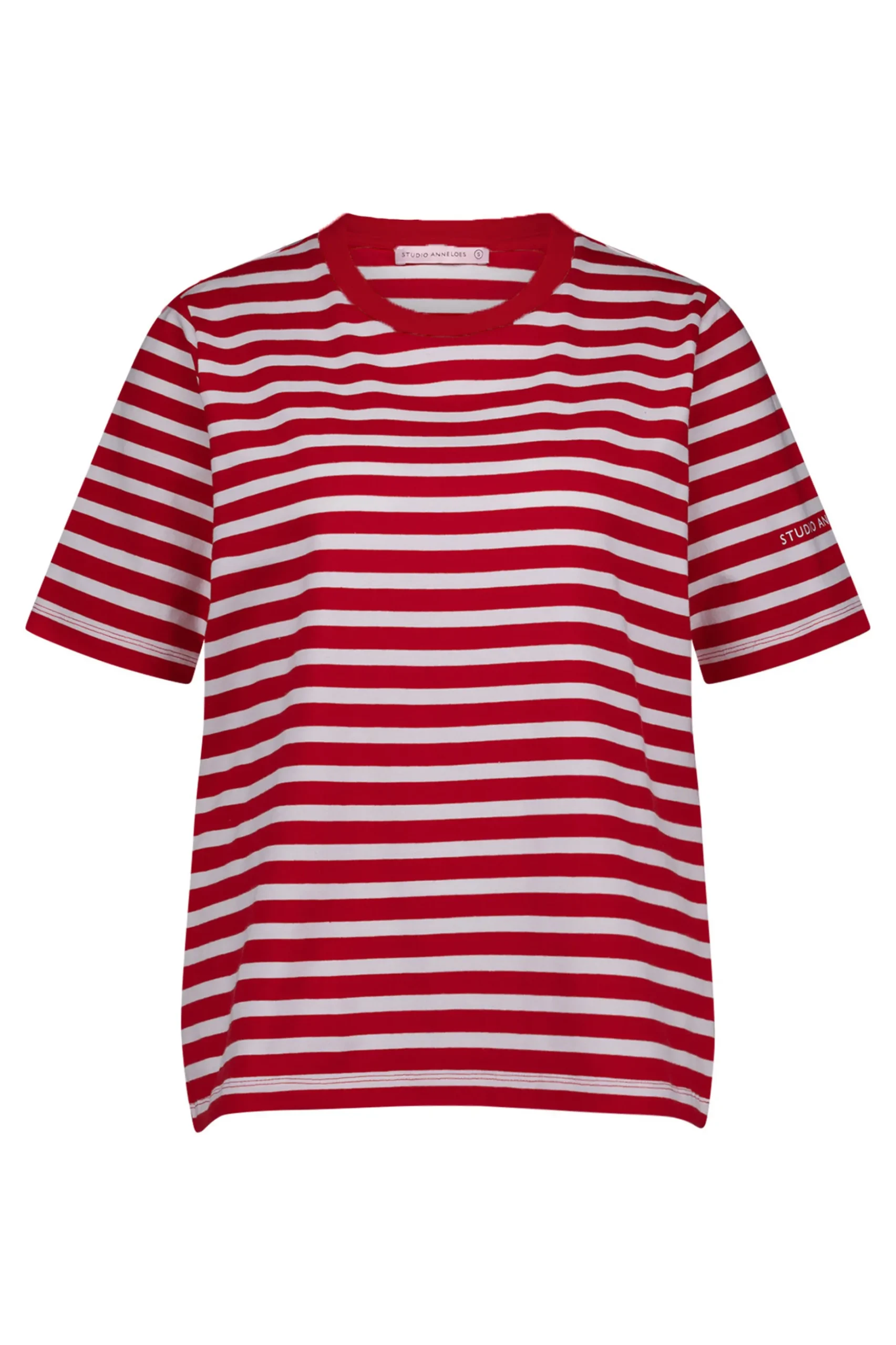 Steffie stripe tshirt - red/offwhite