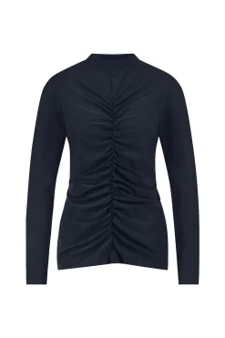 Stephana wrinkle top - dark blue