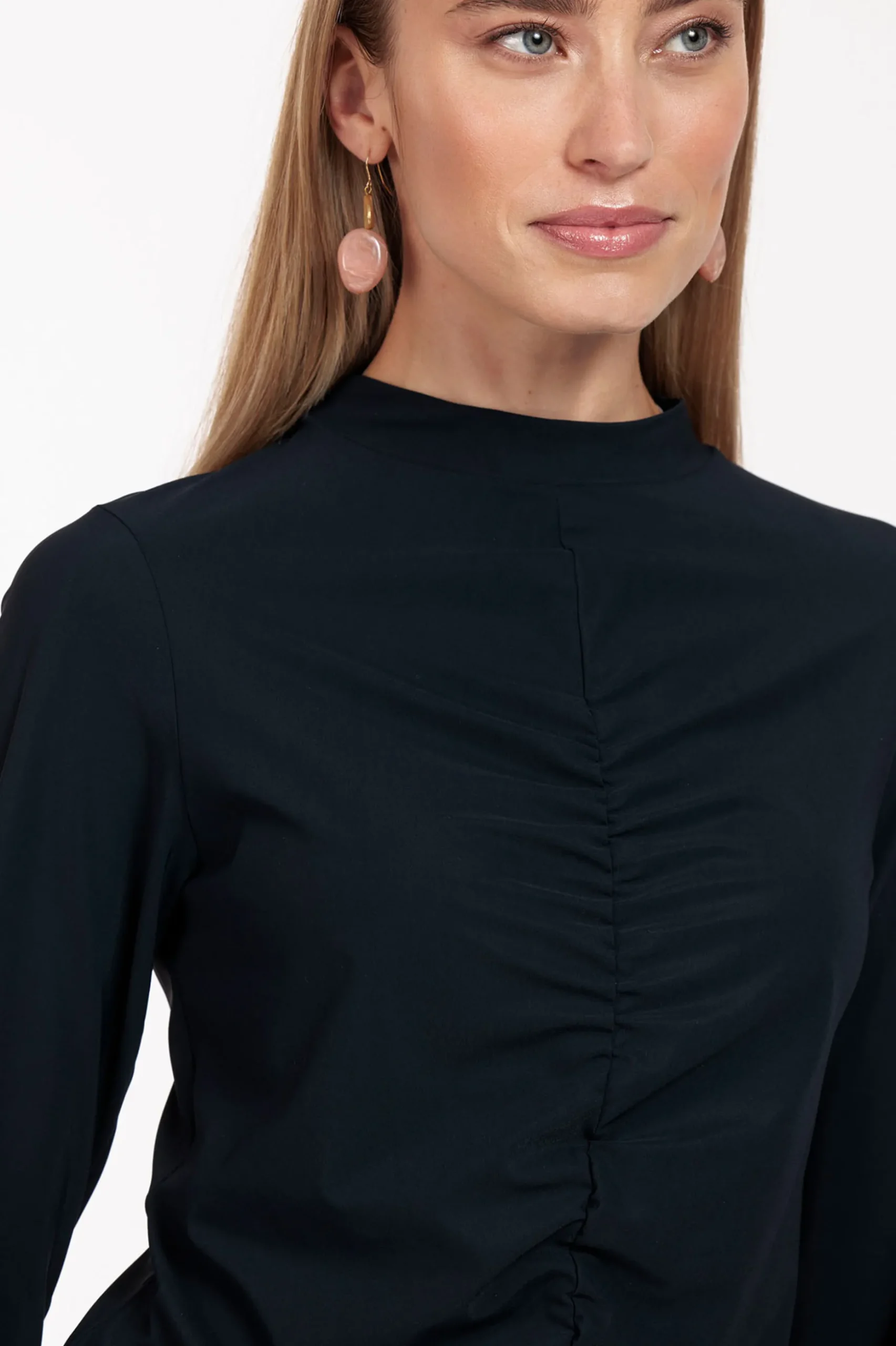 Stephana wrinkle top - dark blue